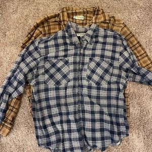 Pair of Haband Flannel Shirts Size Medium